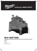 Milwaukee FORCE LOGIC M18 HUP700R User Manual preview
