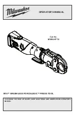 Предварительный просмотр 1 страницы Milwaukee FORCELOGIC M18BLHPT-501B Operator'S Manual