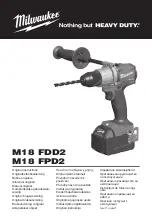 Milwaukee FUEL M18 FPD2 Original Instructions Manual preview