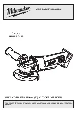 Предварительный просмотр 1 страницы Milwaukee HD18 AG125 Operator'S Manual