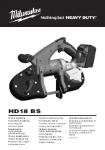 Preview for 1 page of Milwaukee HD18 BS Original Instructions Manual