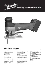 Preview for 1 page of Milwaukee HD18 JSB Original Instructions Manual