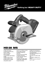 Предварительный просмотр 1 страницы Milwaukee HD28MS Original Instructions Manual