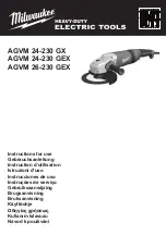 Preview for 1 page of Milwaukee HEAVY DUTY AGVM 24-230 GEX Instructions For Use Manual