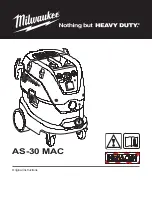 Milwaukee HEAVY DUTY AS-30 MAC Original Instructions Manual preview