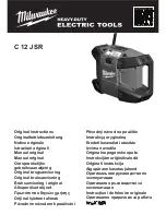 Preview for 2 page of Milwaukee HEAVY DUTY C12 JSR Original Instructions Manual