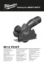 Предварительный просмотр 1 страницы Milwaukee HEAVY DUTY M12 FCOT Original Instructions Manual