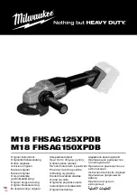 Milwaukee HEAVY DUTY M18 FHSAG125XPDB Original Instructions Manual preview