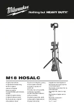 Preview for 1 page of Milwaukee HEAVY DUTY M18 HOSALC Original Instructions Manual