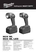 Предварительный просмотр 1 страницы Milwaukee HEAVY DUTY M28 WL Original Instructions Manual