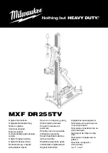 Milwaukee HEAVY DUTY MXFDR255TV Original Instructions Manual preview