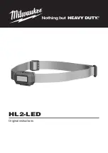 Milwaukee HL2-LED Original Instructions preview