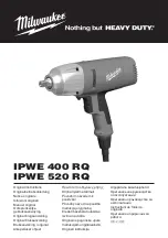 Preview for 1 page of Milwaukee IPWE 400 RQ Original Instructions Manual