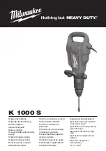 Preview for 1 page of Milwaukee K 1000 S Original Instructions Manual