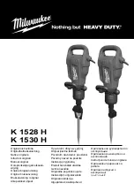 Preview for 1 page of Milwaukee K 1528 H Original Instructions Manual