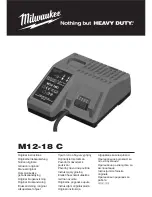 Milwaukee M12-18 C Original Instructions Manual предпросмотр