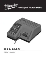 Milwaukee M12-18AC Original Instructions preview