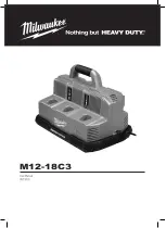 Preview for 1 page of Milwaukee M12-18C3 User Manual