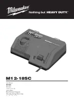 Milwaukee M12-18SC User Manual preview