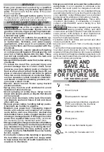 Preview for 3 page of Milwaukee M12 2528-20 Operator'S Manual