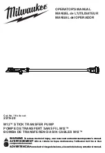 Milwaukee M12 2579-20 Operator'S Manual предпросмотр