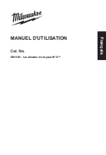 Preview for 37 page of Milwaukee M12 2580-20 Operator'S Manual