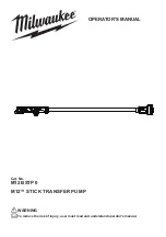 Milwaukee M12 BSTP 0 Operator'S Manual preview