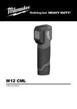 Preview for 1 page of Milwaukee M12 CML Original Instructions Manual