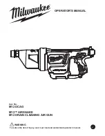 Preview for 1 page of Milwaukee M12 DCAG Operator'S Manual