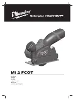 Milwaukee M12 FCOT User Manual preview