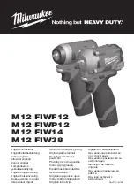 Milwaukee M12 FIW14 Original Instructions Manual preview