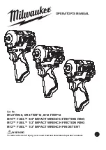 Milwaukee M12 FUEL FIWF12 Operator'S Manual preview