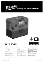 Milwaukee M12 FVCL Original Instructions Manual предпросмотр