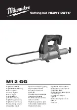 Milwaukee M12 GG Original Instructions Manual предпросмотр