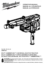 Milwaukee M12 HAMMERVAC 2509-20 Operator'S Manual preview