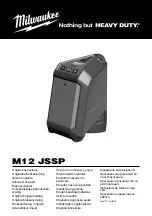 Milwaukee M12 JSSP Original Instructions Manual preview