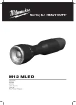 Milwaukee M12 MLED User Manual preview