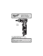 Предварительный просмотр 1 страницы Milwaukee M12 PROPEX 2432-20 Operator'S Manual