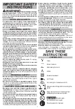 Preview for 2 page of Milwaukee M12 ROCKET 2132-20 Operator'S Manual