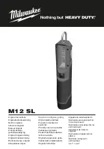 Milwaukee M12 SL Original Instructions Manual preview