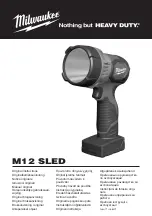 Milwaukee M12 SLED Original Instructions Manual preview