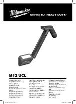 Preview for 1 page of Milwaukee M12 UCL Original Instructions Manual