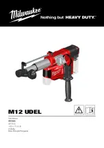 Preview for 1 page of Milwaukee M12 UDEL User Manual