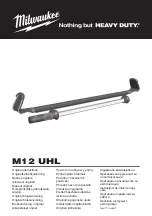 Предварительный просмотр 1 страницы Milwaukee M12 UHL Original Instructions Manual