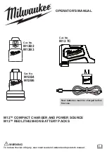 Предварительный просмотр 1 страницы Milwaukee M12B3 Operator'S Manual