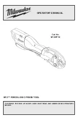 Milwaukee M12HPT-0 Operator'S Manual preview