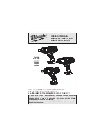 Preview for 1 page of Milwaukee M18 2662-20 Operator'S Manual