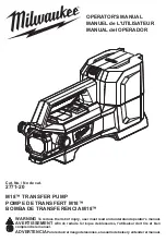 Preview for 1 page of Milwaukee M18 2771-20 Operator'S Manual