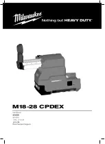 Preview for 1 page of Milwaukee M18-28 CPDEX User Manual