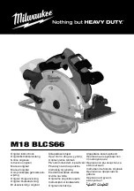 Milwaukee M18 BLCS66 Original Instructions Manual предпросмотр